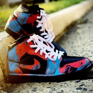 Custom made Jordan og high tops “Spider-Man’s”